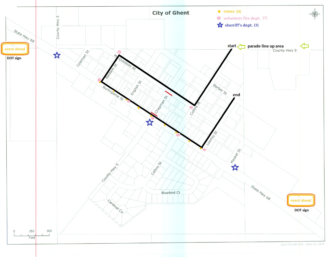 parade route map